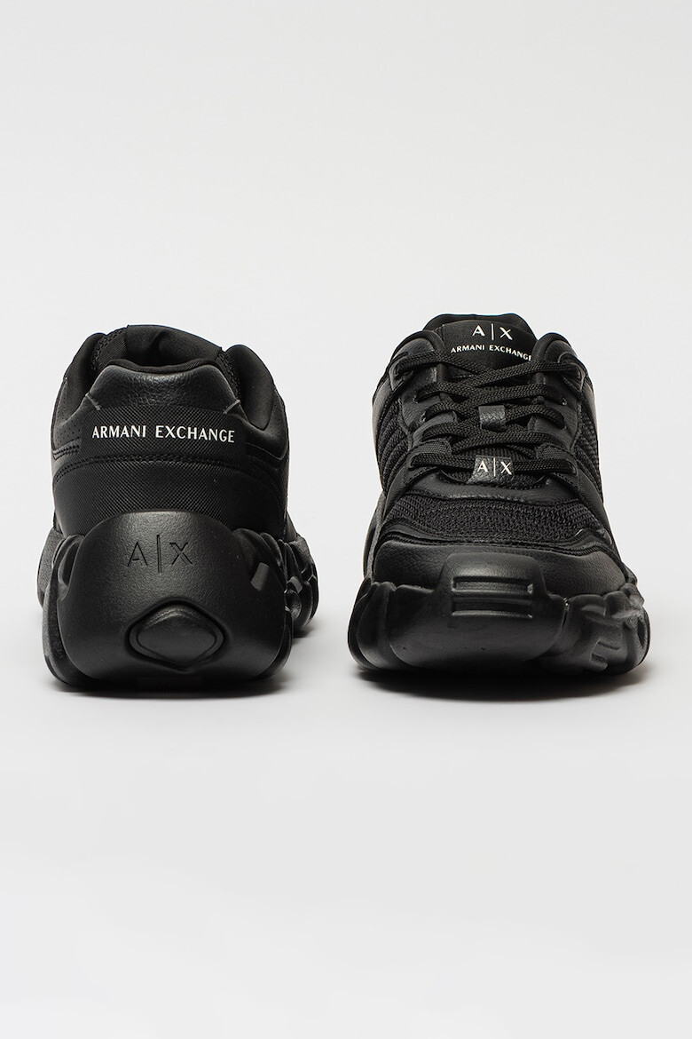 ARMANI EXCHANGE Pantofi sport masivi si insertii de plasa - Pled.ro