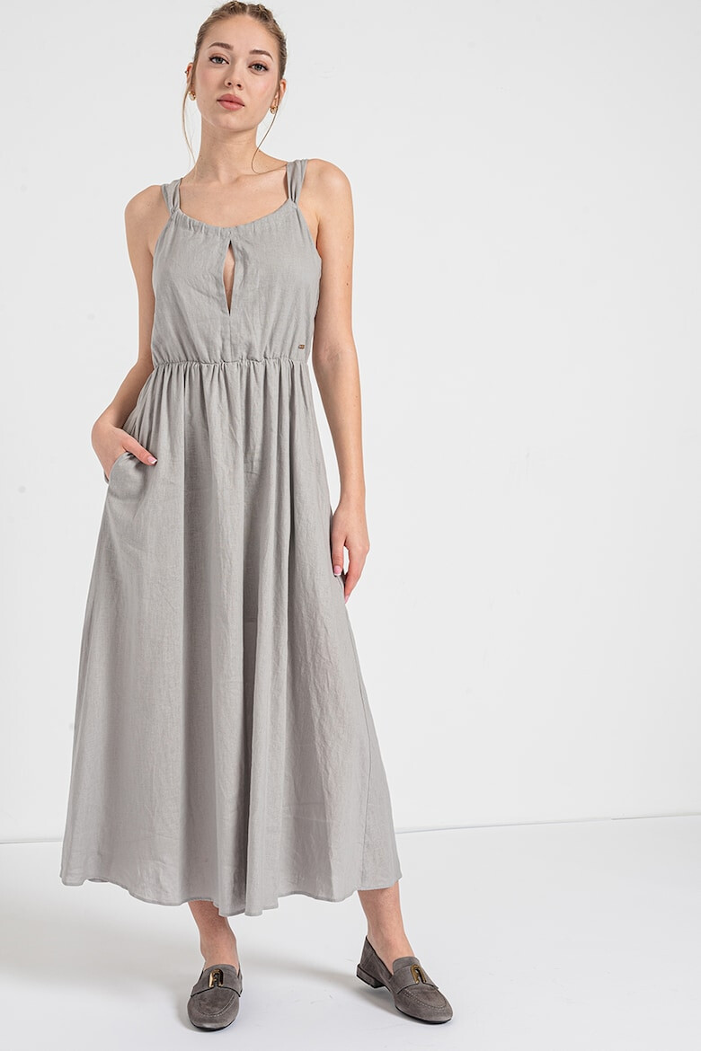 ARMANI EXCHANGE Rochie maxi evazata din amestec de in - Pled.ro