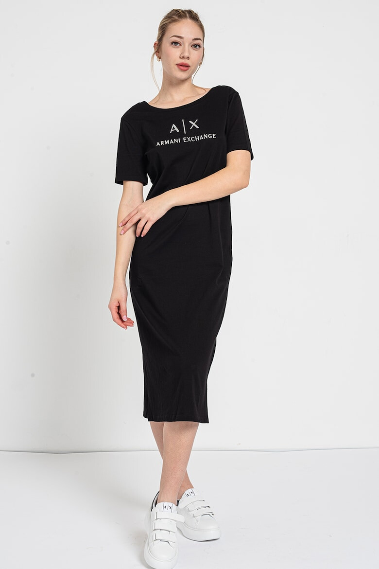 ARMANI EXCHANGE Rochie midi cu aplicatii cu strasuri - Pled.ro