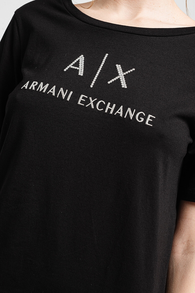 ARMANI EXCHANGE Rochie midi cu aplicatii cu strasuri - Pled.ro