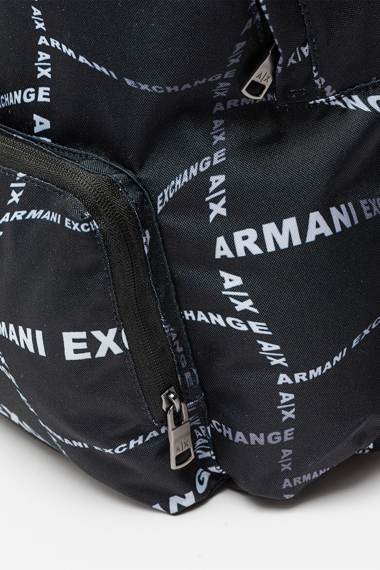 ARMANI EXCHANGE Rucsac cu imprimeu logo si compartiment pentru laptop - Pled.ro