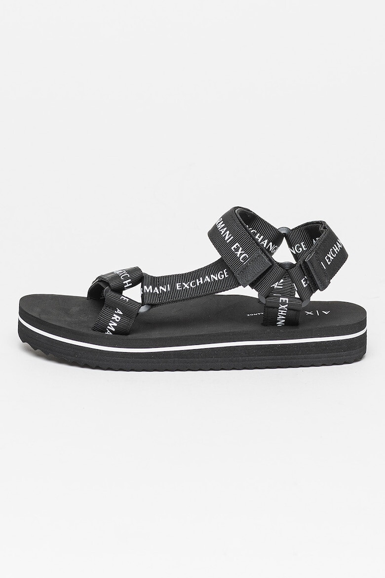 ARMANI EXCHANGE Sandale cu velcro si logo - Pled.ro