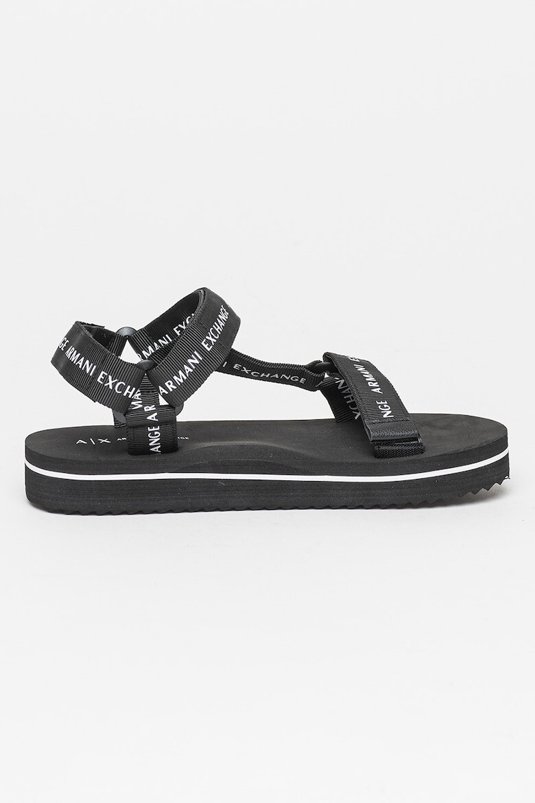 ARMANI EXCHANGE Sandale cu velcro si logo - Pled.ro