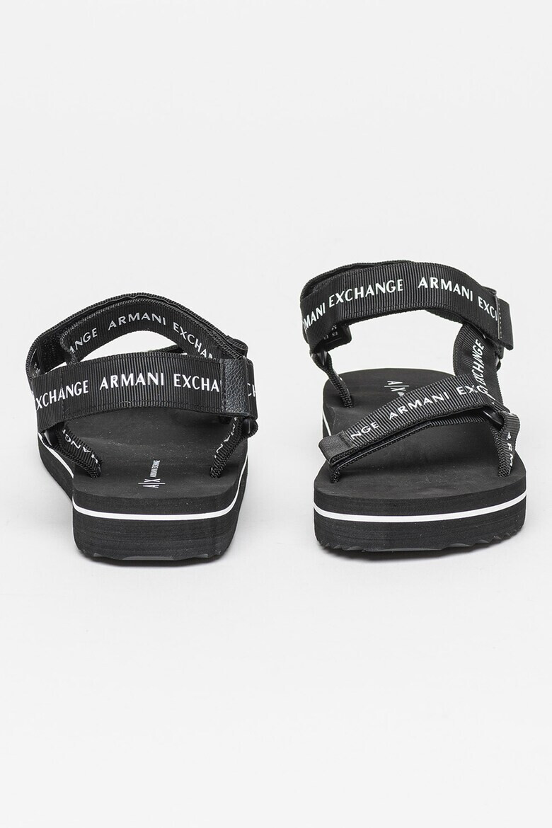 ARMANI EXCHANGE Sandale cu velcro si logo - Pled.ro