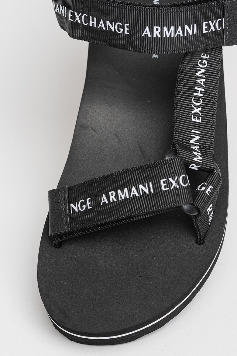 ARMANI EXCHANGE Sandale cu velcro si logo - Pled.ro