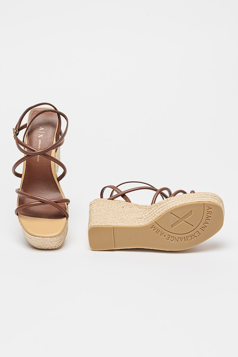 ARMANI EXCHANGE Sandale-espadrile cu talpa wedge - Pled.ro