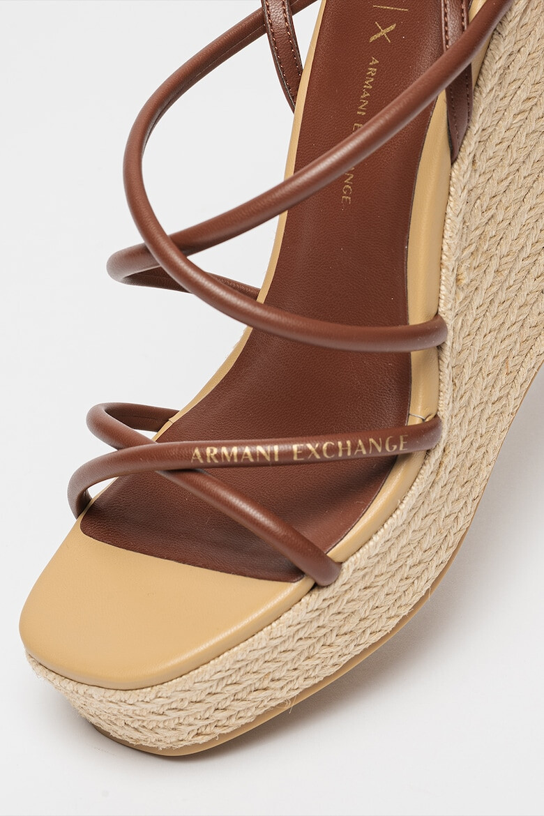 ARMANI EXCHANGE Sandale-espadrile cu talpa wedge - Pled.ro