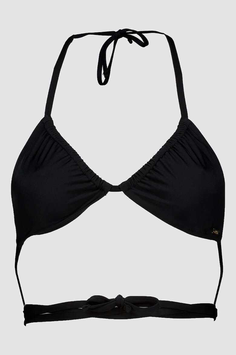 ARMANI EXCHANGE Sutien de baie triunghiular cu sitreturi petrecute - Pled.ro