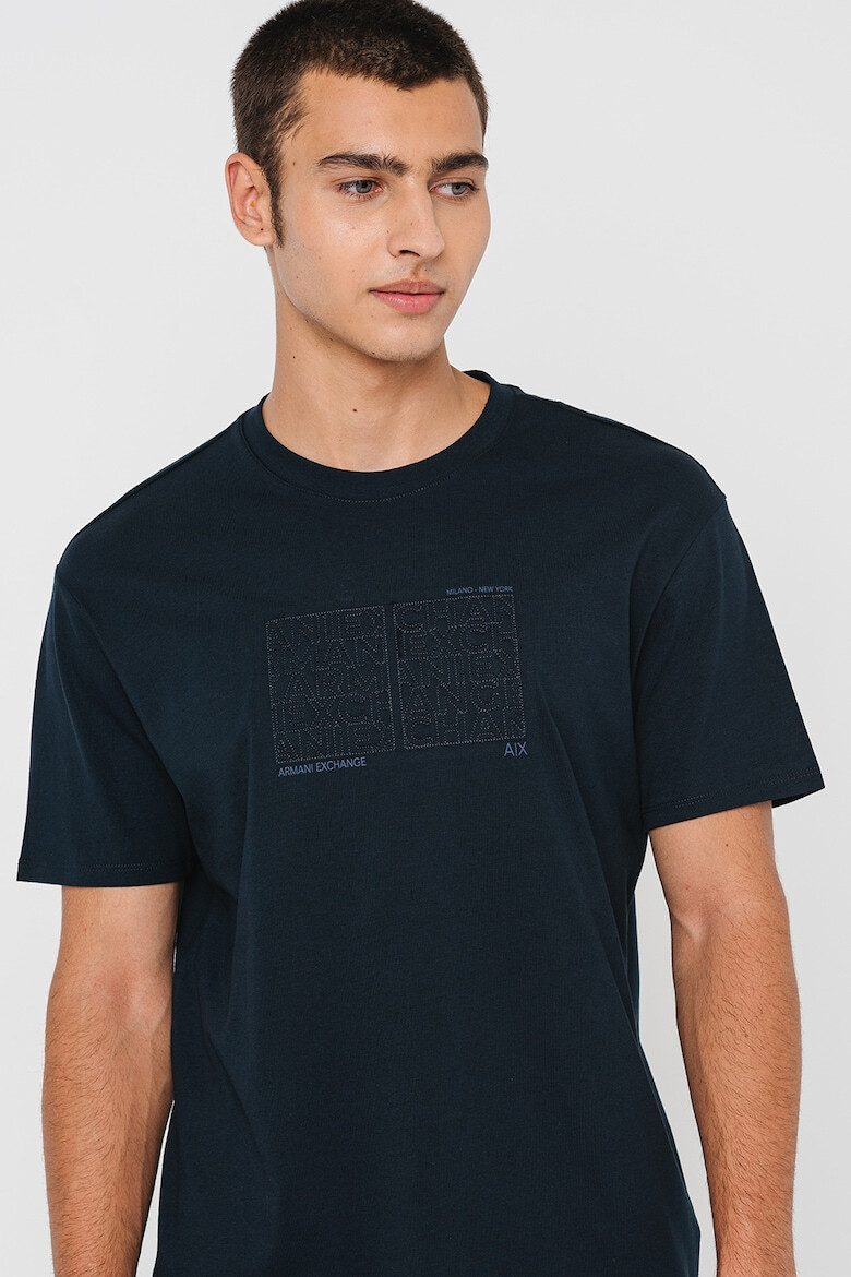 ARMANI EXCHANGE Tricou cu decolteu la baza gatului - Pled.ro