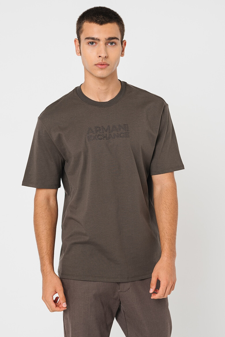 ARMANI EXCHANGE Tricou cu decolteu la baza gatului - Pled.ro