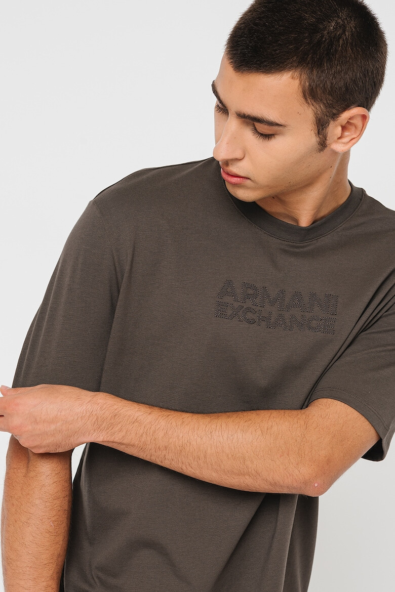 ARMANI EXCHANGE Tricou cu decolteu la baza gatului - Pled.ro