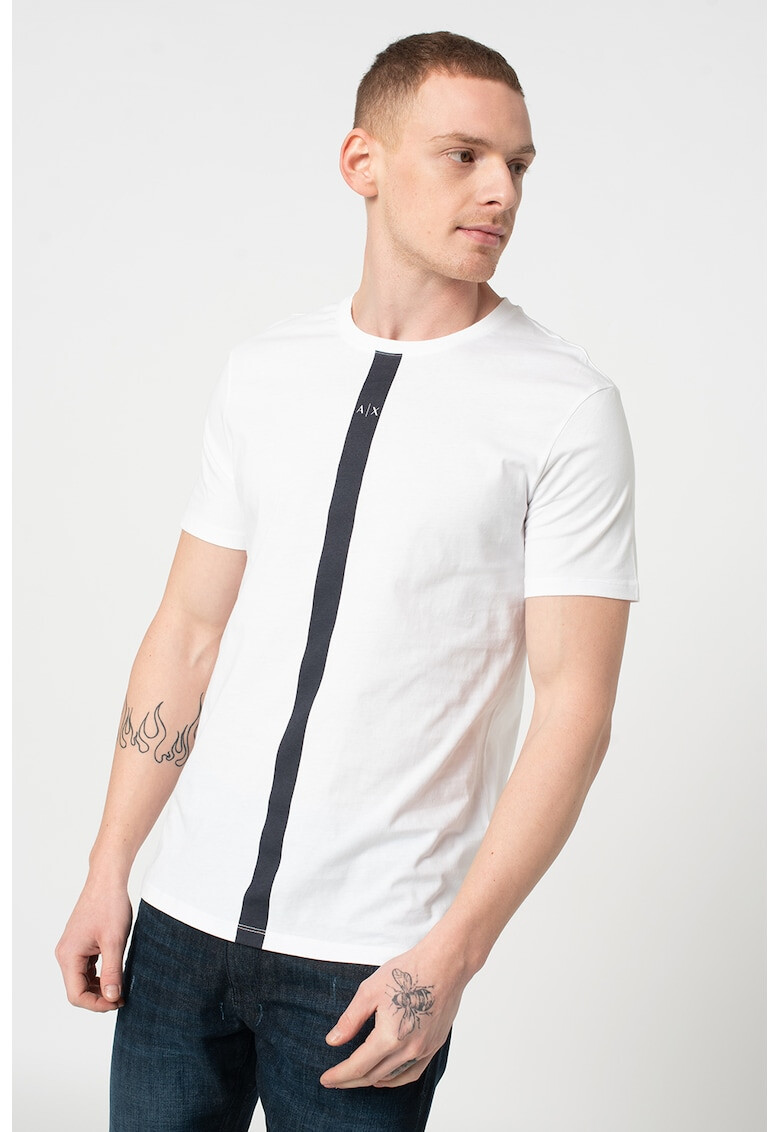 ARMANI EXCHANGE Tricou cu decolteu la baza gatului - Pled.ro