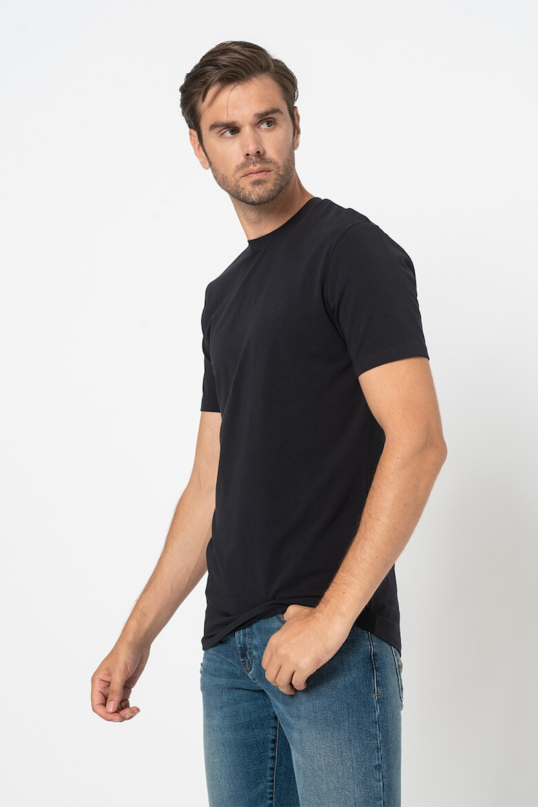 ARMANI EXCHANGE Tricou cu decolteu la baza gatului si logo discret - Pled.ro