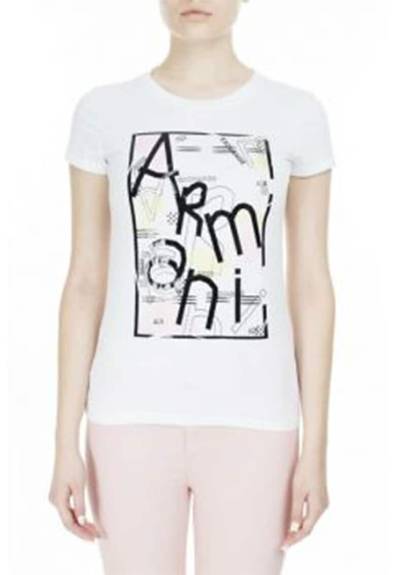 ARMANI EXCHANGE Tricou cu imprimeu text - Pled.ro