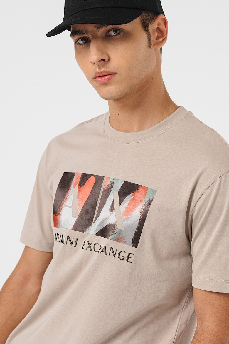 ARMANI EXCHANGE Tricou de bumbac cu logo - Pled.ro