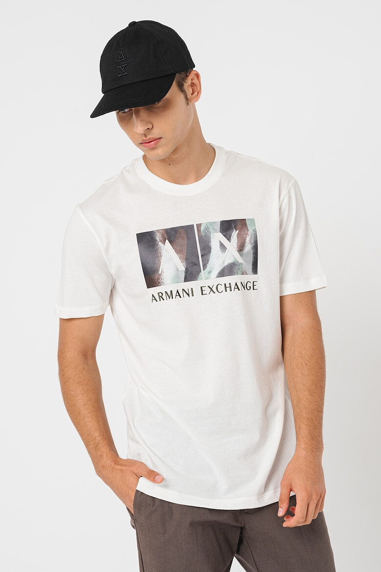 ARMANI EXCHANGE Tricou de bumbac cu logo - Pled.ro