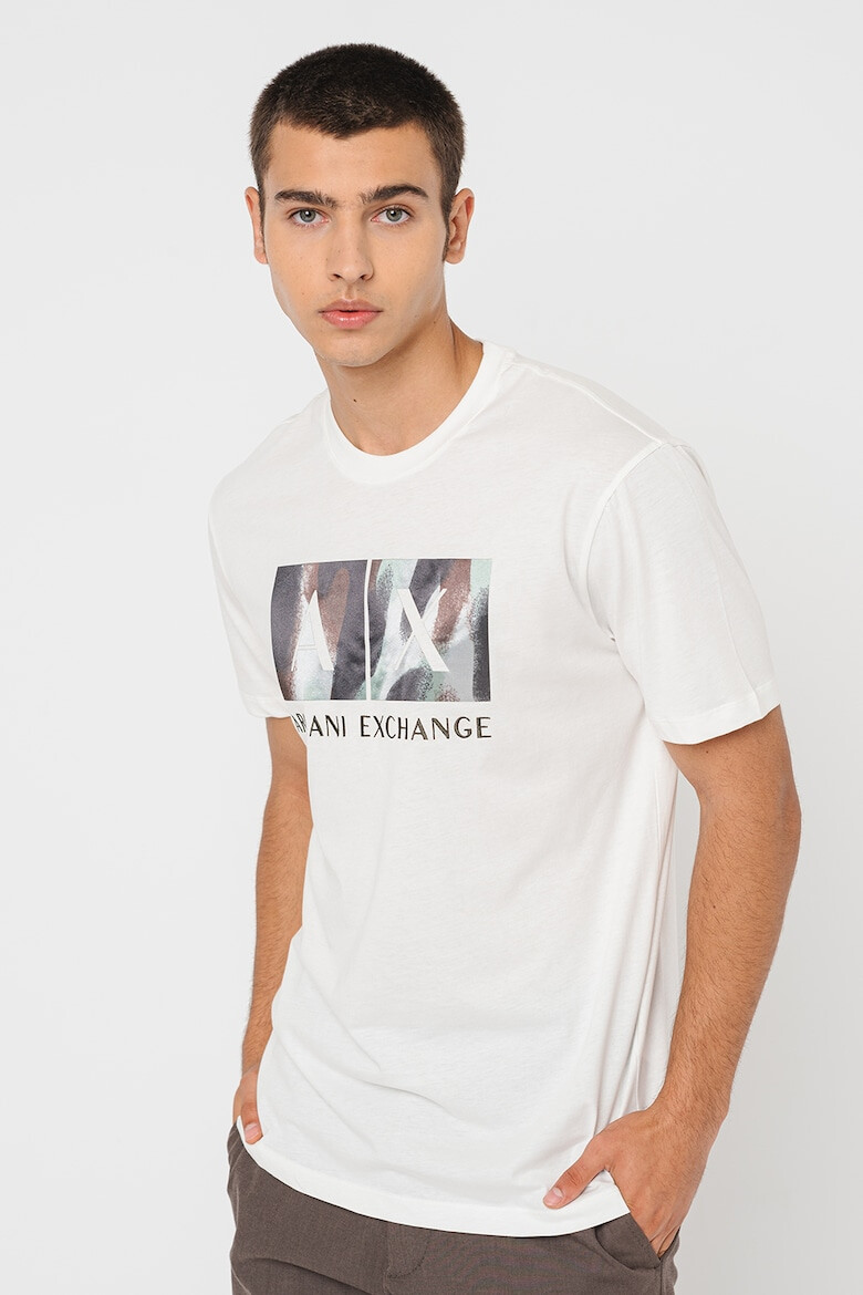 ARMANI EXCHANGE Tricou de bumbac cu logo - Pled.ro