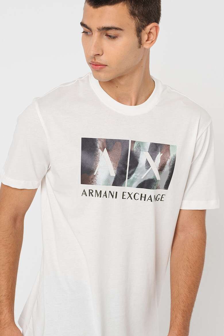 ARMANI EXCHANGE Tricou de bumbac cu logo - Pled.ro