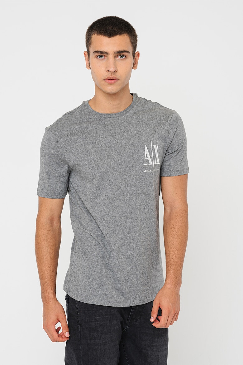 ARMANI EXCHANGE Tricou de bumbac cu logo brodat - Pled.ro