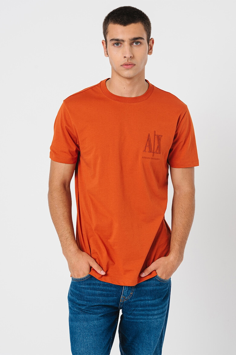 ARMANI EXCHANGE Tricou de bumbac cu logo brodat - Pled.ro