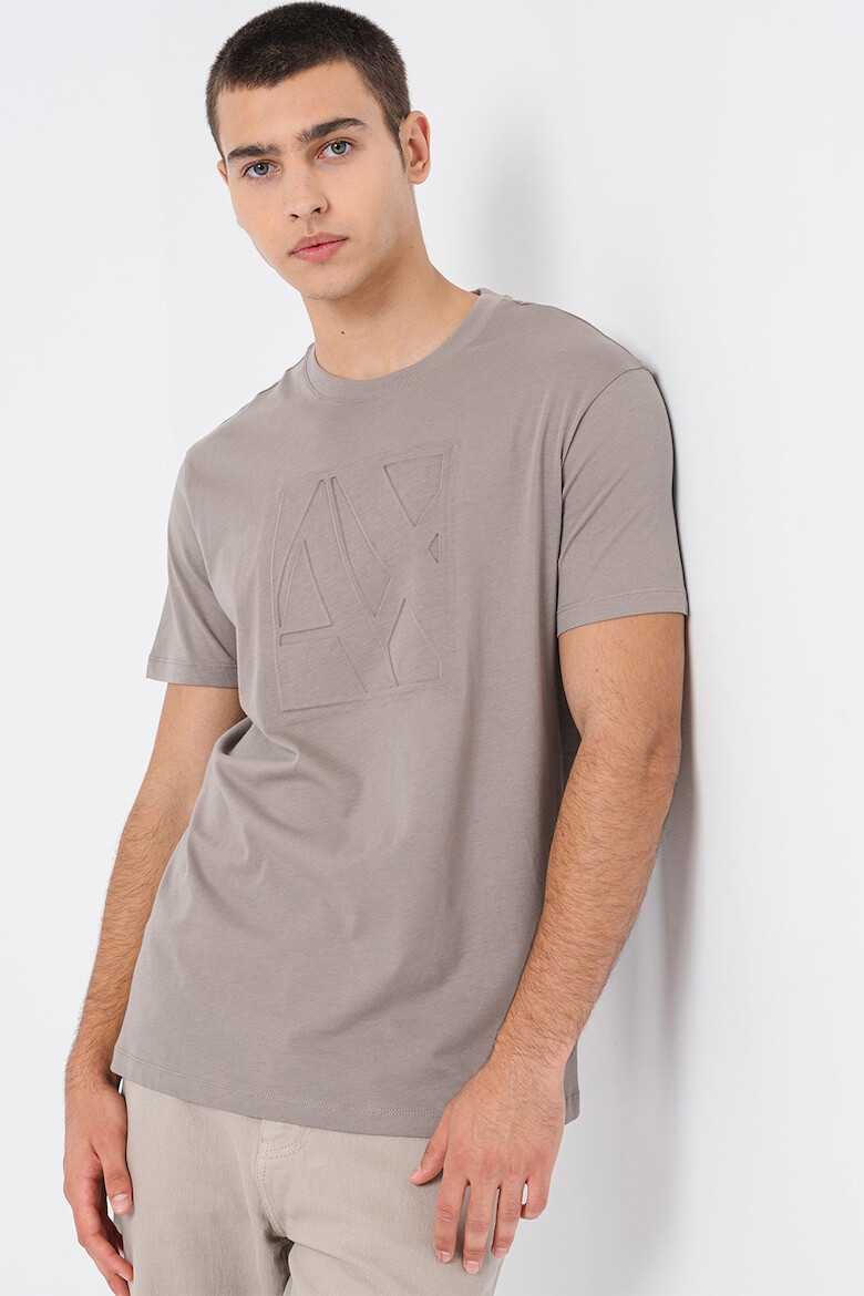 ARMANI EXCHANGE Tricou de bumbac cu logo supradimensionat - Pled.ro