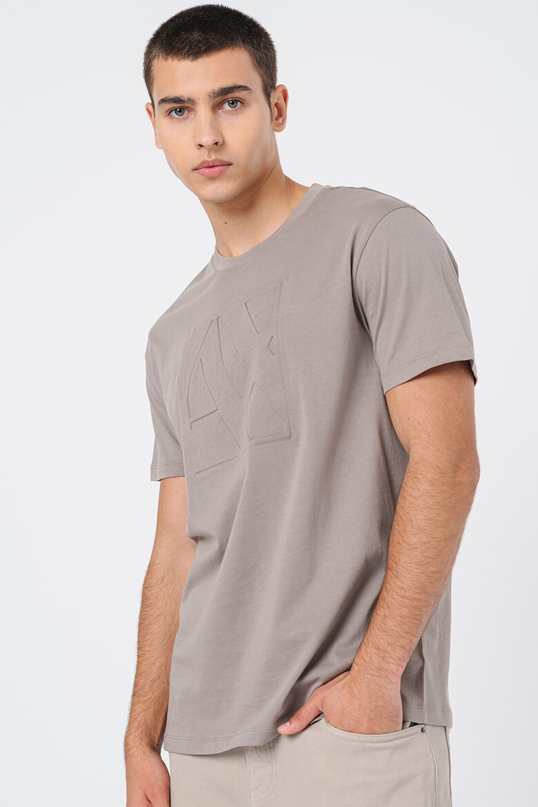 ARMANI EXCHANGE Tricou de bumbac cu logo supradimensionat - Pled.ro