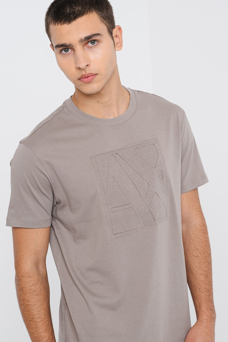 ARMANI EXCHANGE Tricou de bumbac cu logo supradimensionat - Pled.ro