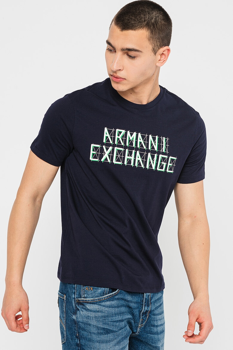 ARMANI EXCHANGE Tricou din bumbac cu imprimeu logo - Pled.ro