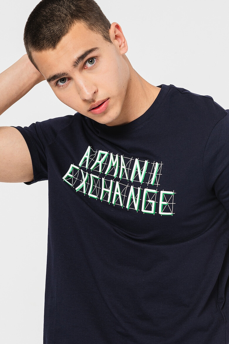 ARMANI EXCHANGE Tricou din bumbac cu imprimeu logo - Pled.ro