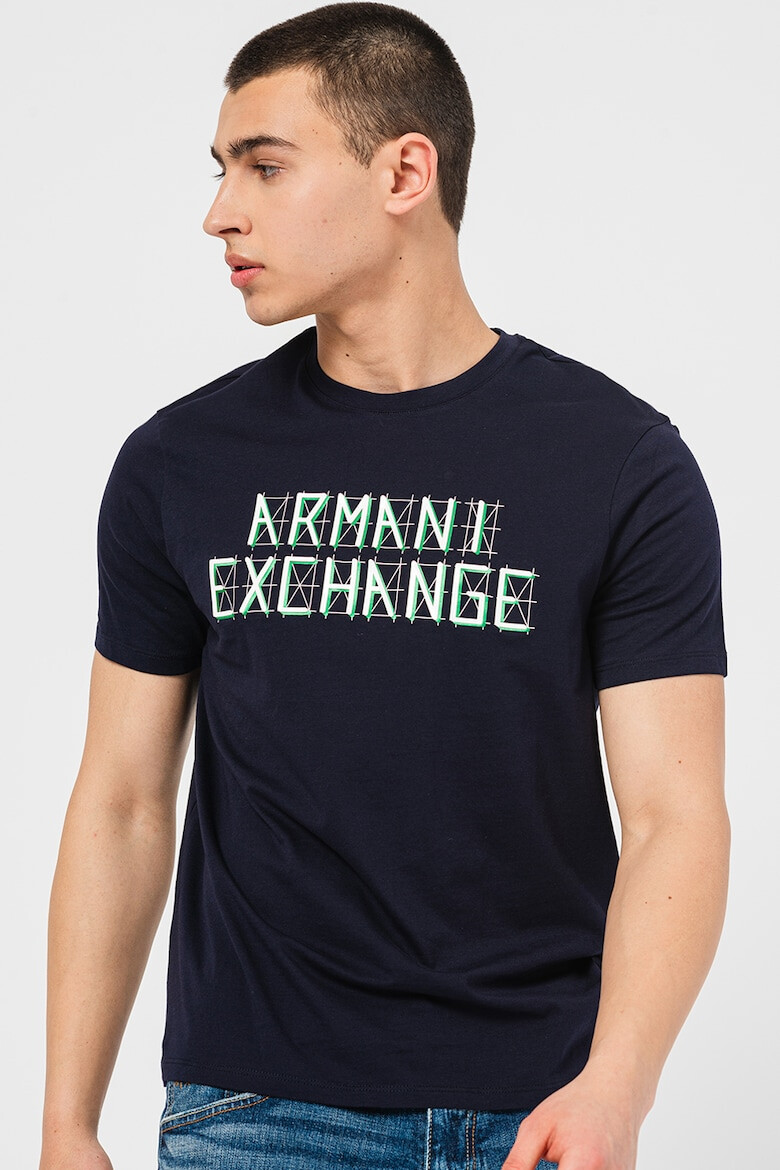 ARMANI EXCHANGE Tricou din bumbac cu imprimeu logo - Pled.ro