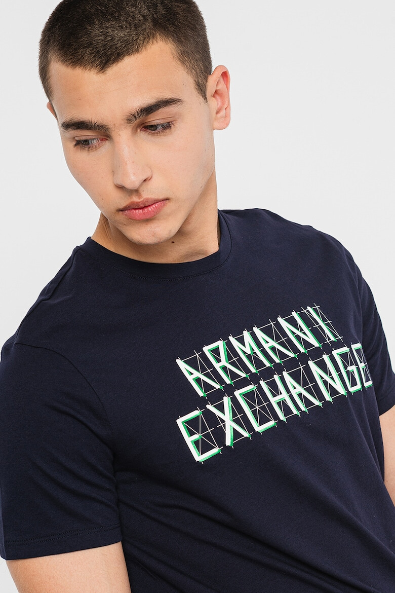 ARMANI EXCHANGE Tricou din bumbac cu imprimeu logo - Pled.ro