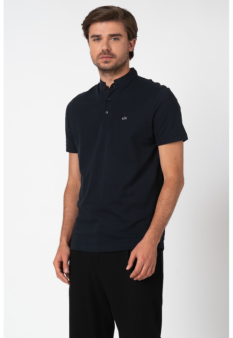 ARMANI EXCHANGE Tricou polo cu logo brodat - Pled.ro