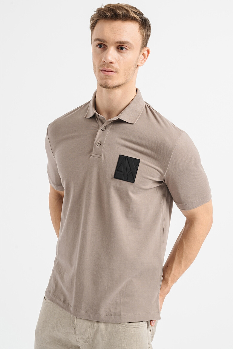 ARMANI EXCHANGE Tricou polo de bumbac cu logo - Pled.ro