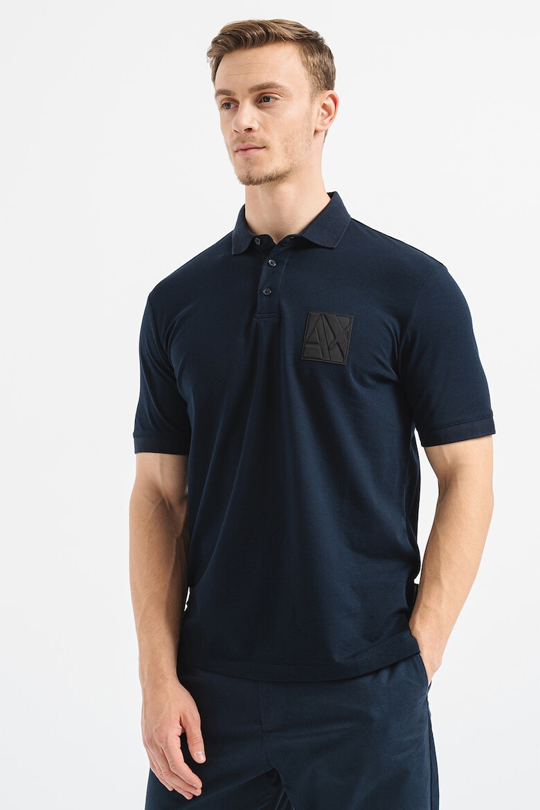 ARMANI EXCHANGE Tricou polo de bumbac cu logo - Pled.ro