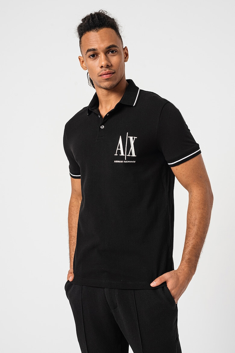 ARMANI EXCHANGE Tricou polo din bumbac pique - Pled.ro