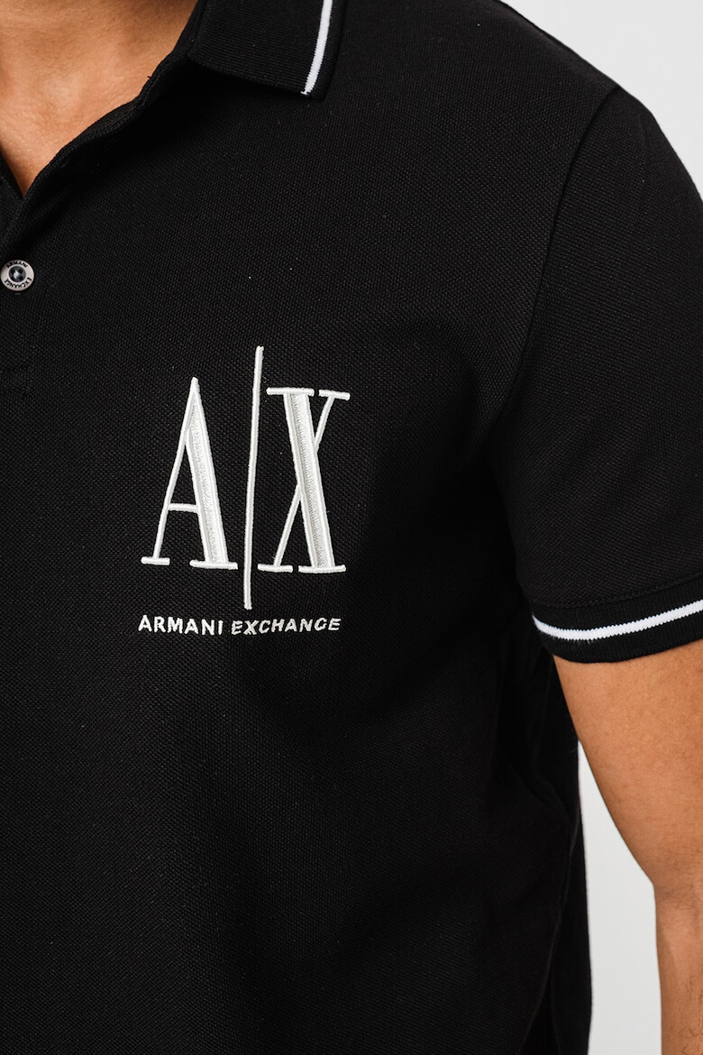 ARMANI EXCHANGE Tricou polo din bumbac pique - Pled.ro