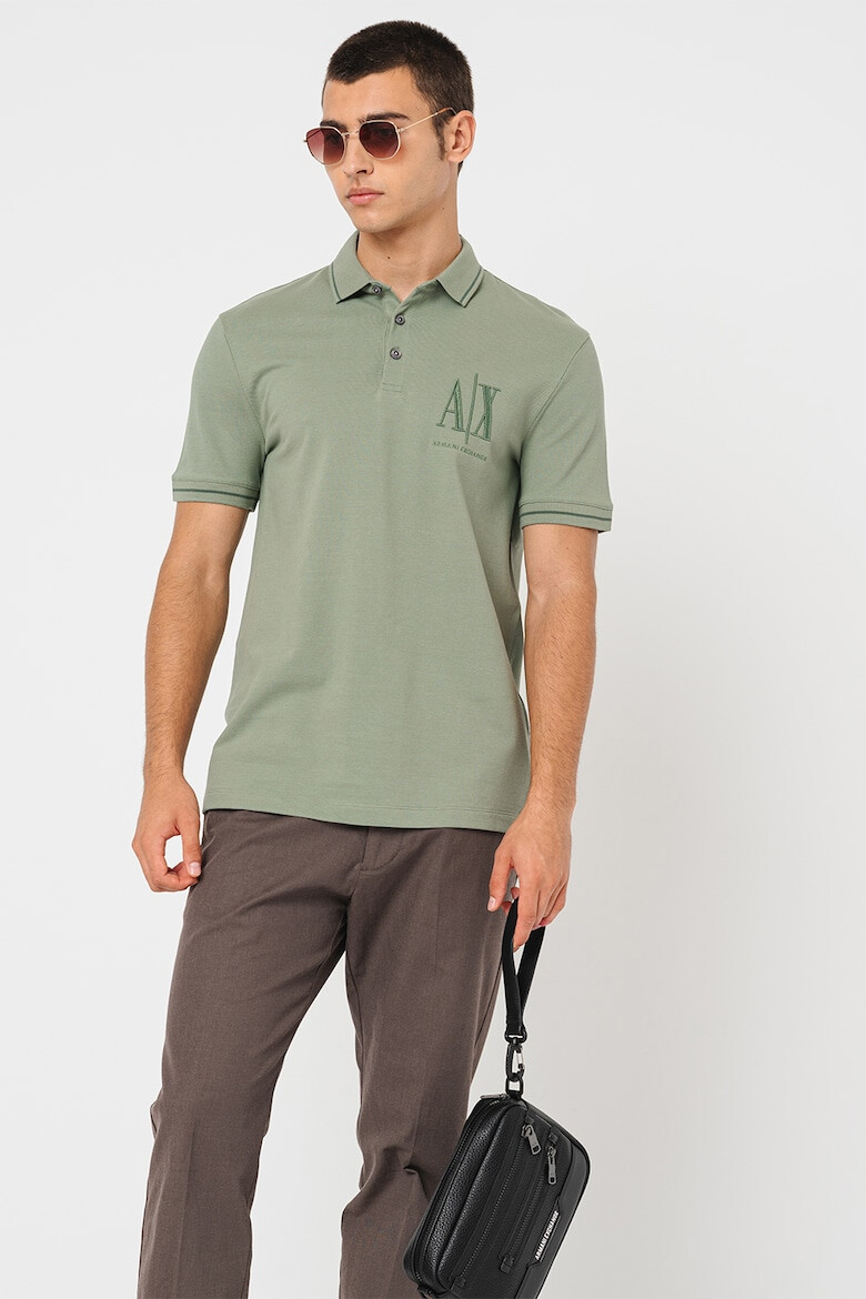 ARMANI EXCHANGE Tricou polo din bumbac pique - Pled.ro