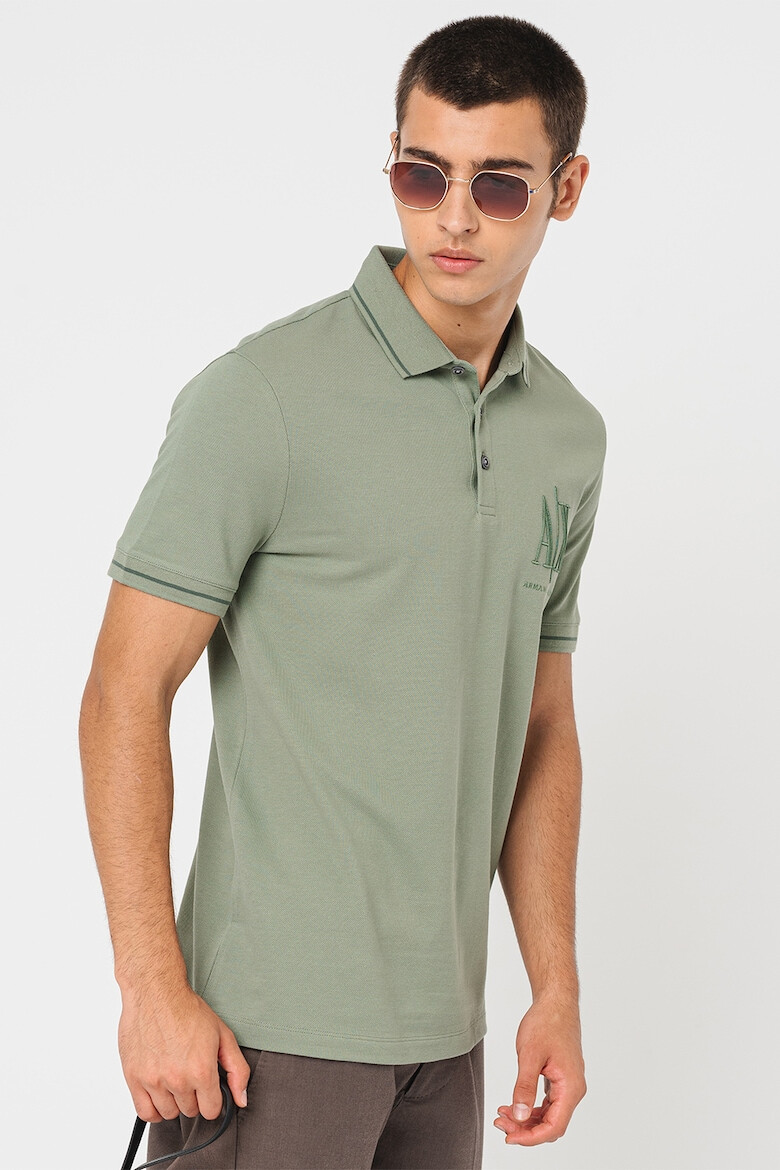 ARMANI EXCHANGE Tricou polo din bumbac pique - Pled.ro