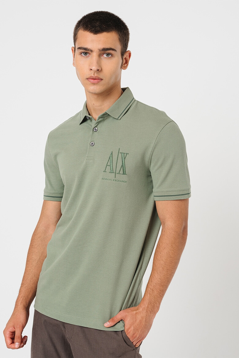 ARMANI EXCHANGE Tricou polo din bumbac pique - Pled.ro