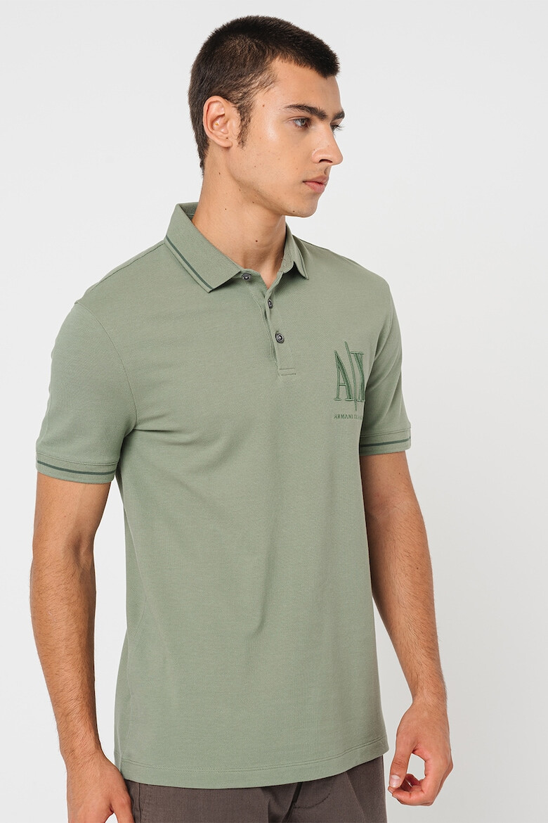 ARMANI EXCHANGE Tricou polo din bumbac pique - Pled.ro