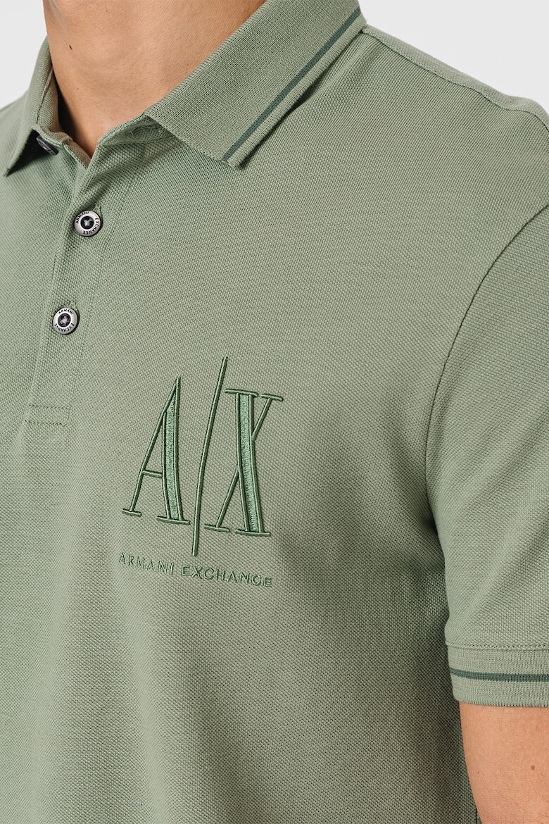 ARMANI EXCHANGE Tricou polo din bumbac pique - Pled.ro