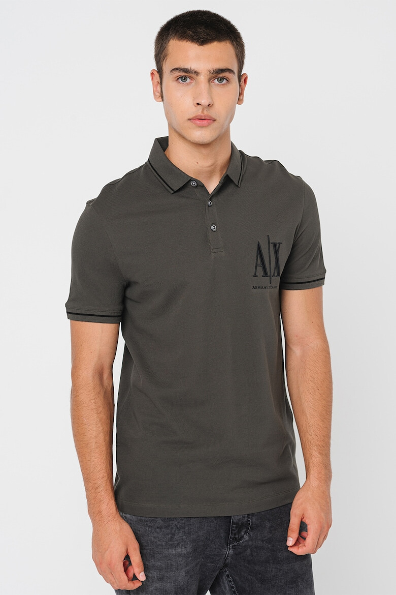 ARMANI EXCHANGE Tricou polo din bumbac pique - Pled.ro