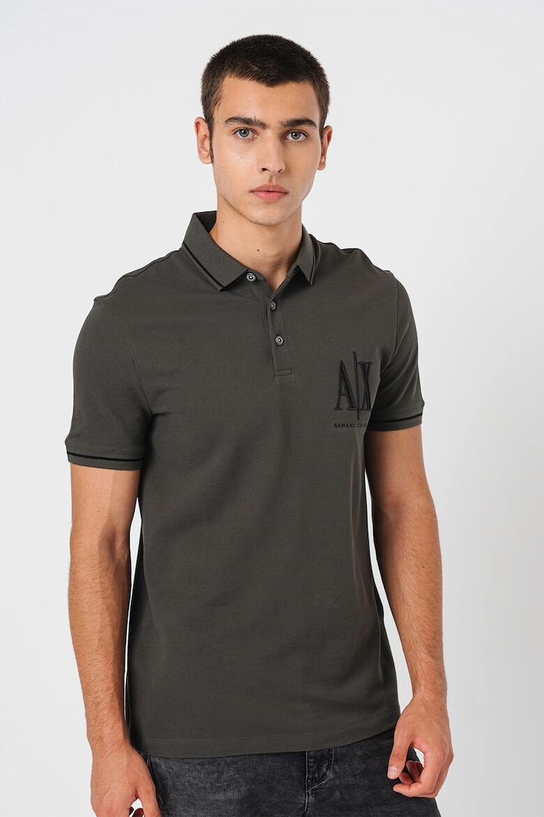 ARMANI EXCHANGE Tricou polo din bumbac pique - Pled.ro