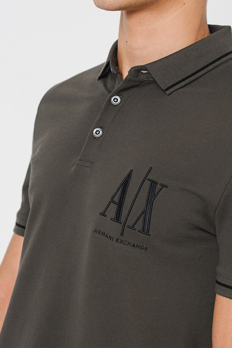 ARMANI EXCHANGE Tricou polo din bumbac pique - Pled.ro