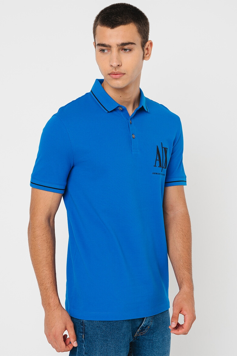 ARMANI EXCHANGE Tricou polo din bumbac pique - Pled.ro