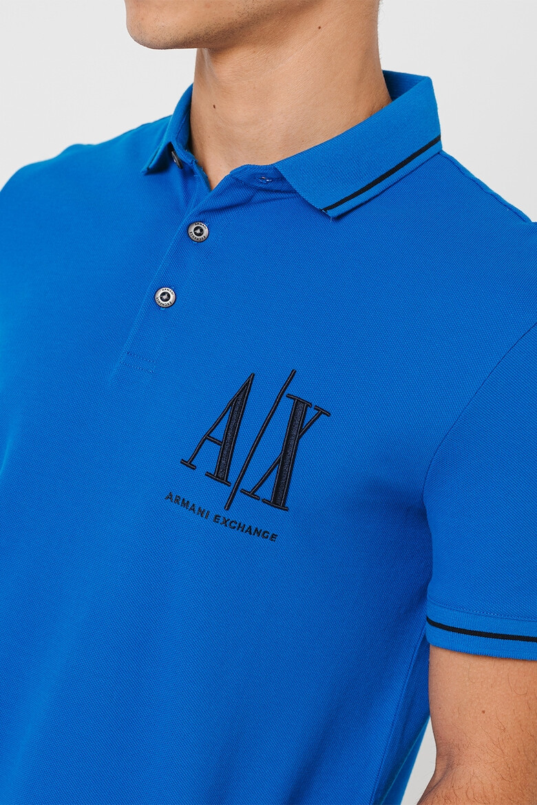 ARMANI EXCHANGE Tricou polo din bumbac pique - Pled.ro