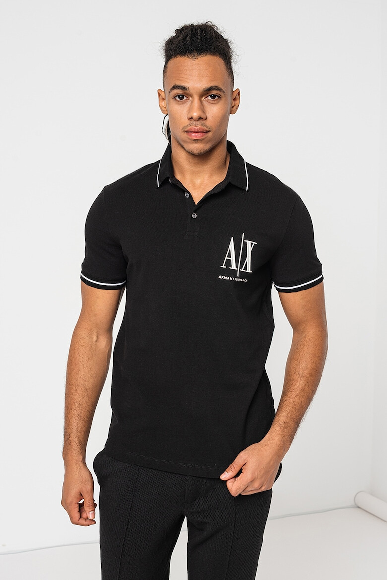 ARMANI EXCHANGE Tricou polo din bumbac pique - Pled.ro