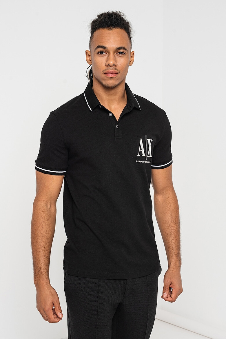 ARMANI EXCHANGE Tricou polo din bumbac pique - Pled.ro