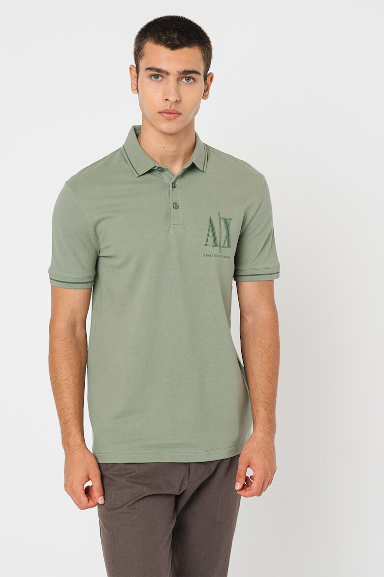 ARMANI EXCHANGE Tricou polo din bumbac pique - Pled.ro