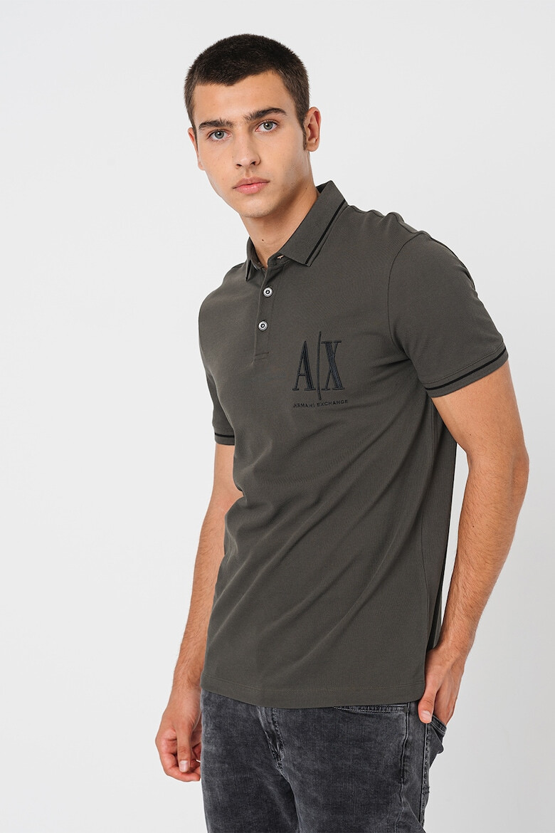 ARMANI EXCHANGE Tricou polo din bumbac pique - Pled.ro